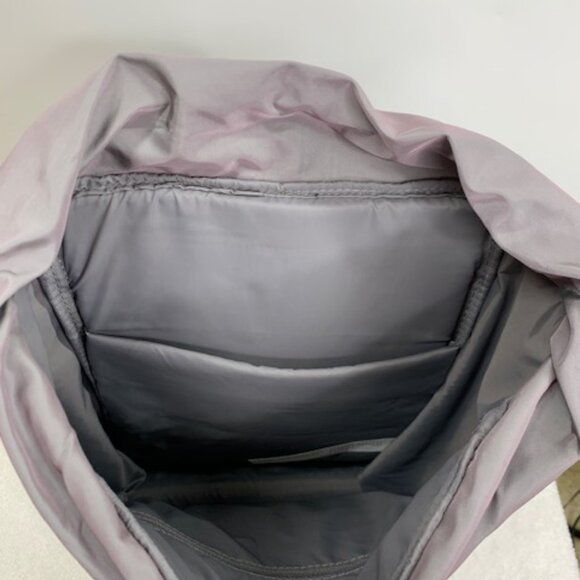 Fabletics The Cargo Backpack Gunmetal Grey Shine Unisex One Size NWT - Picture 11 of 12